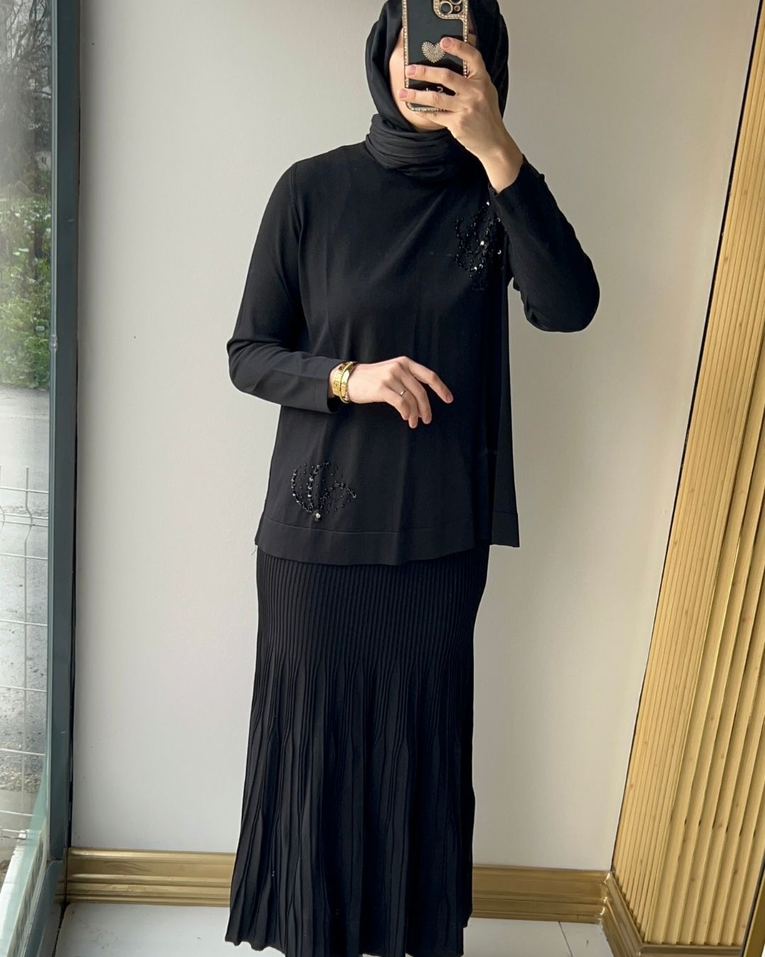 NUSS- MERSERİZE PULL NAKIŞLI ETEK TAKIM