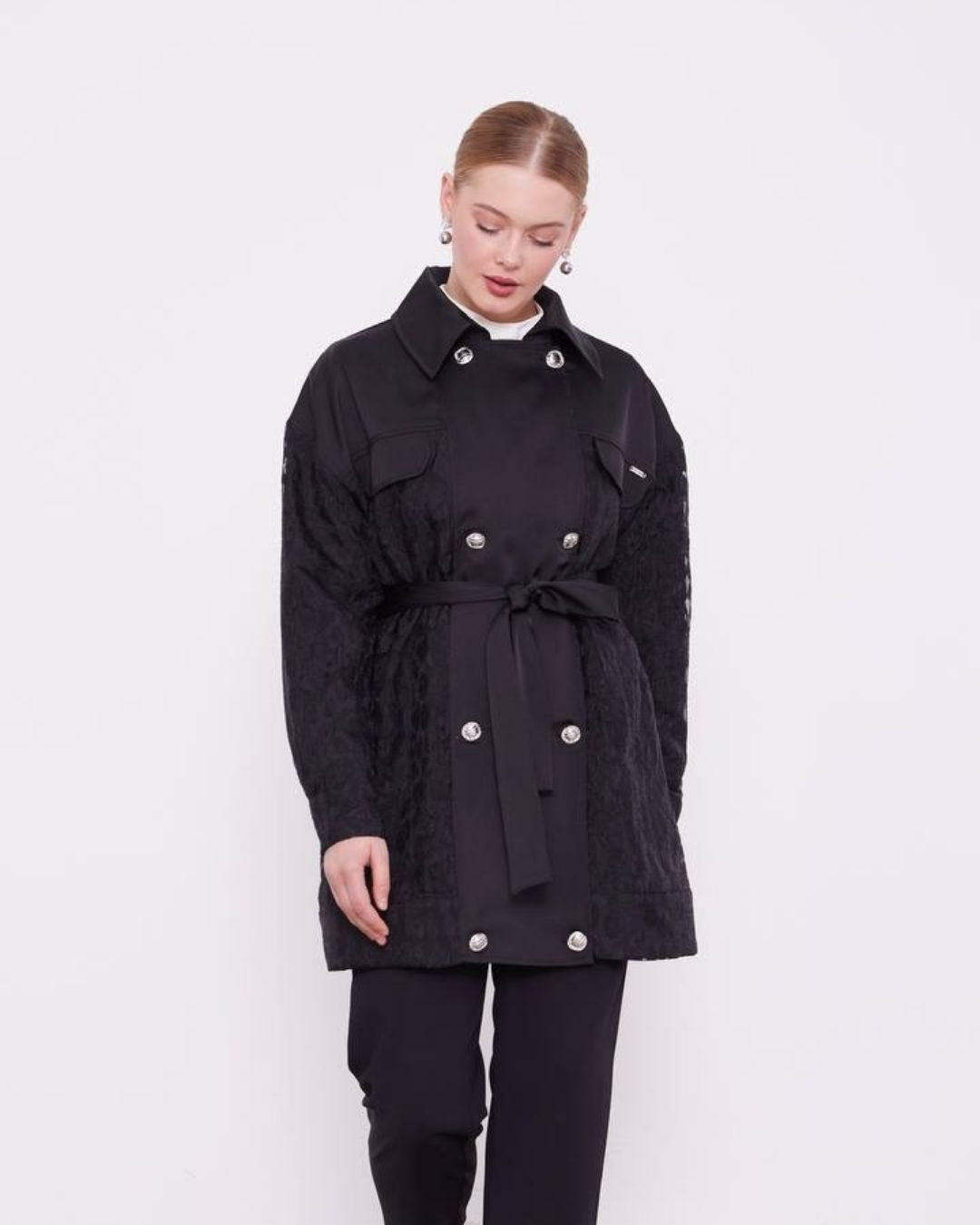 Levidor- Leopar detaylı ceket