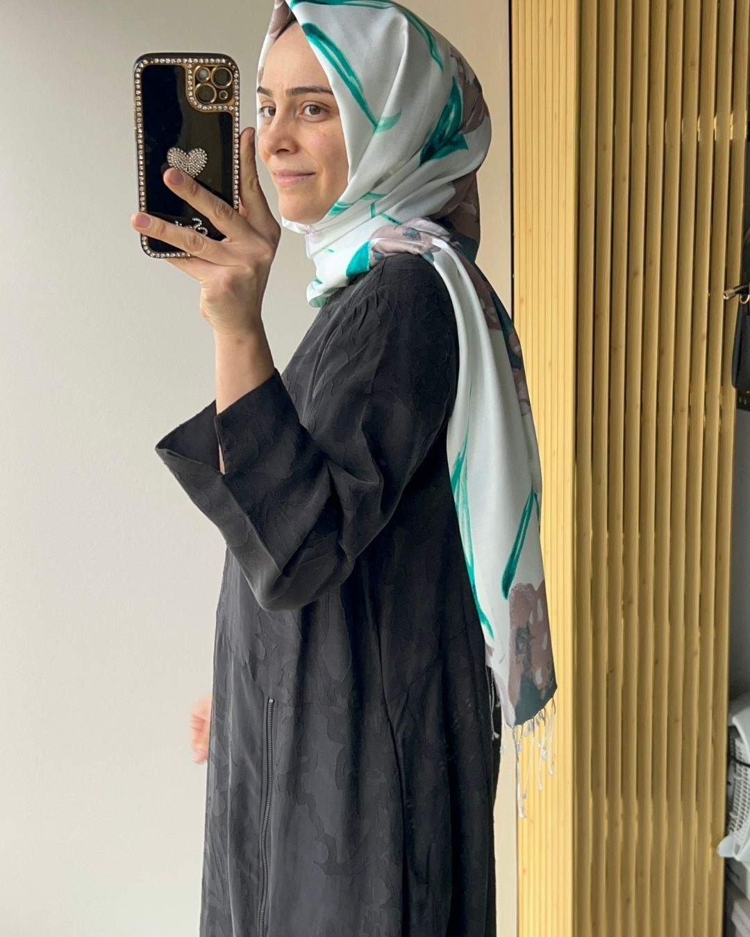 LİSSMORE- KENDİNDEN DESENLİ CUPRA ELBİSE