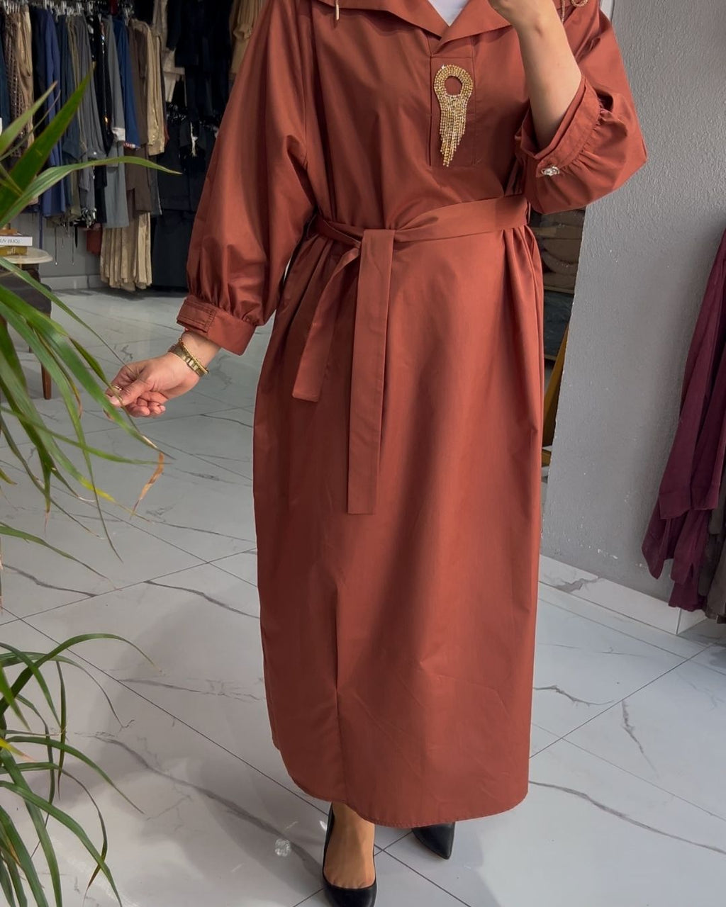MY312- PAMUKLU GÖMLEK MODEL ELBİSE