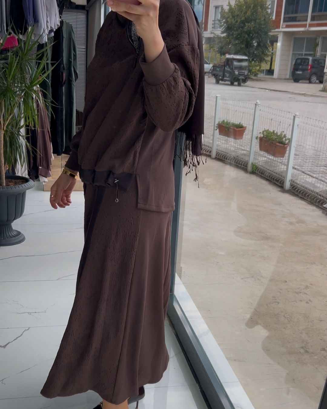 LİSSMORE- KENDİNDEN DESENLİ ETEK TAKIM