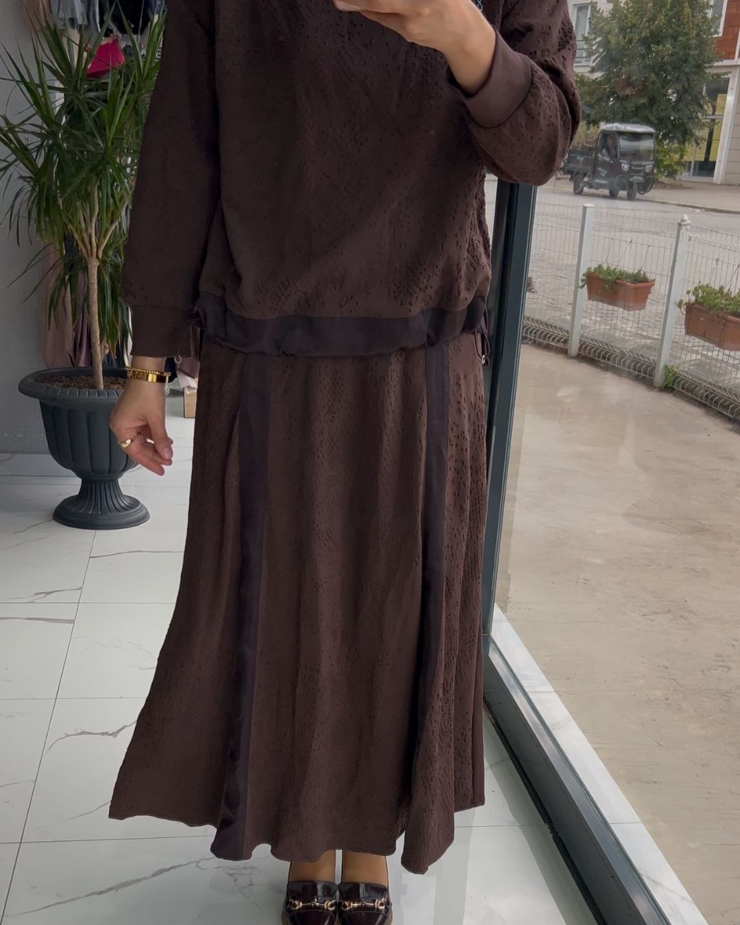 LİSSMORE- KENDİNDEN DESENLİ ETEK TAKIM