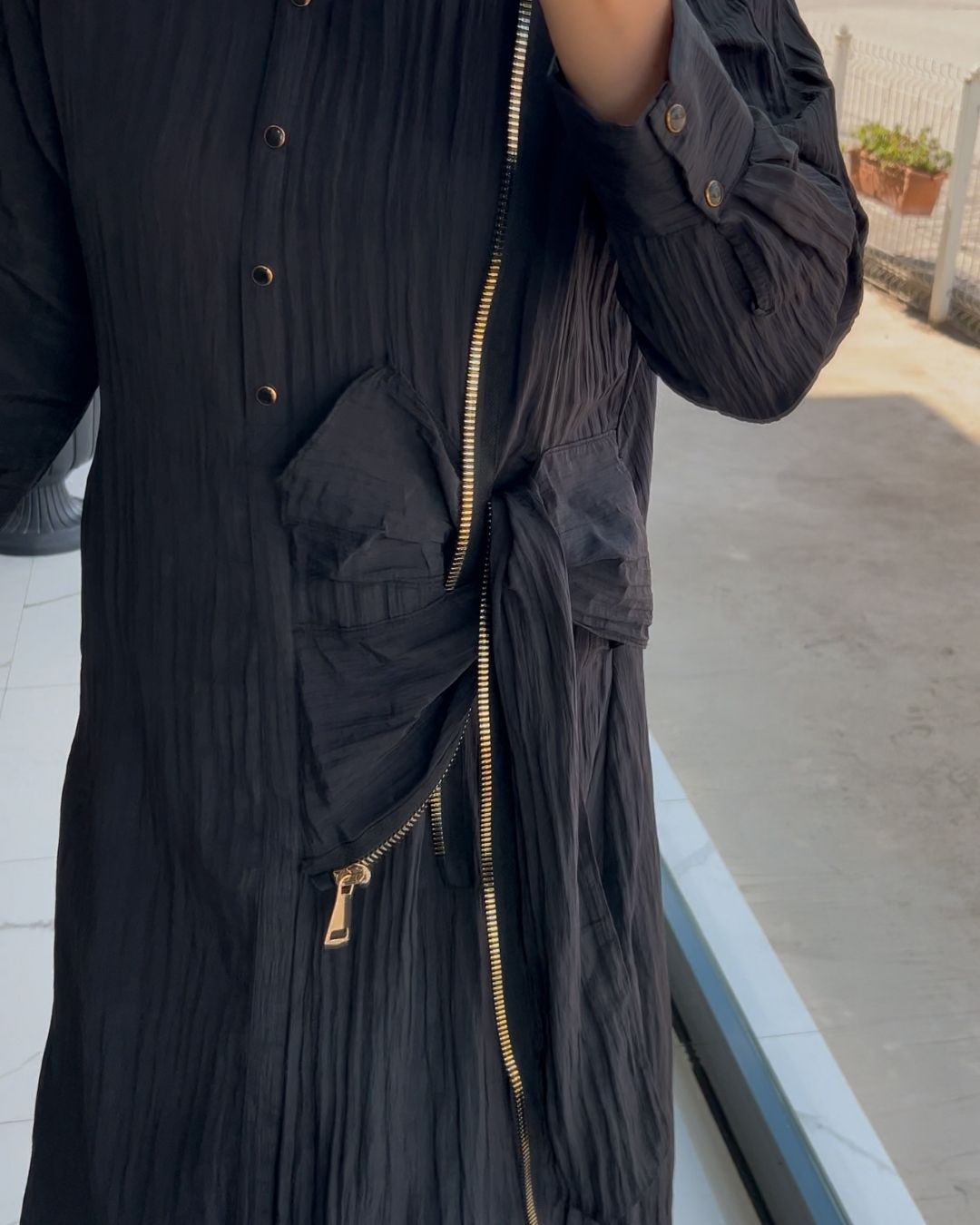 LİSSMORE- FERMUAR DETAYLI TASARIM ELBİSE