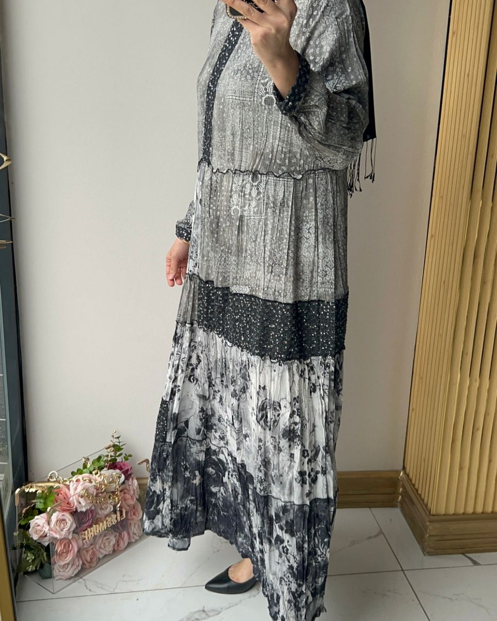 LİSSMORE- YAMA MODELLİ ELBİSE