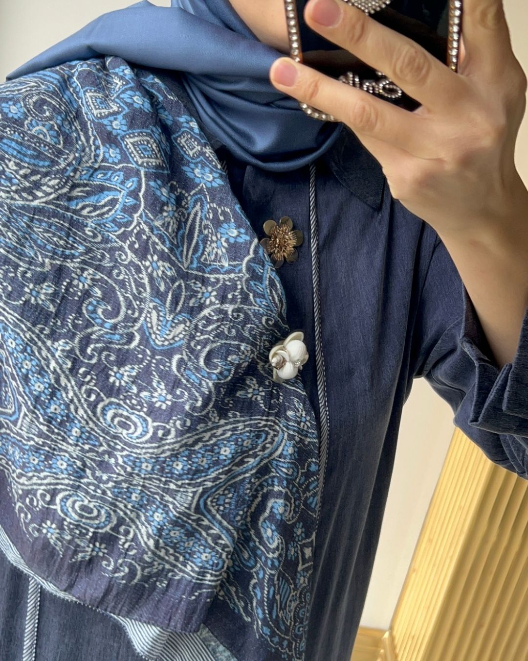 LİSSMORE- FULARLI CUPRA ELBİSE