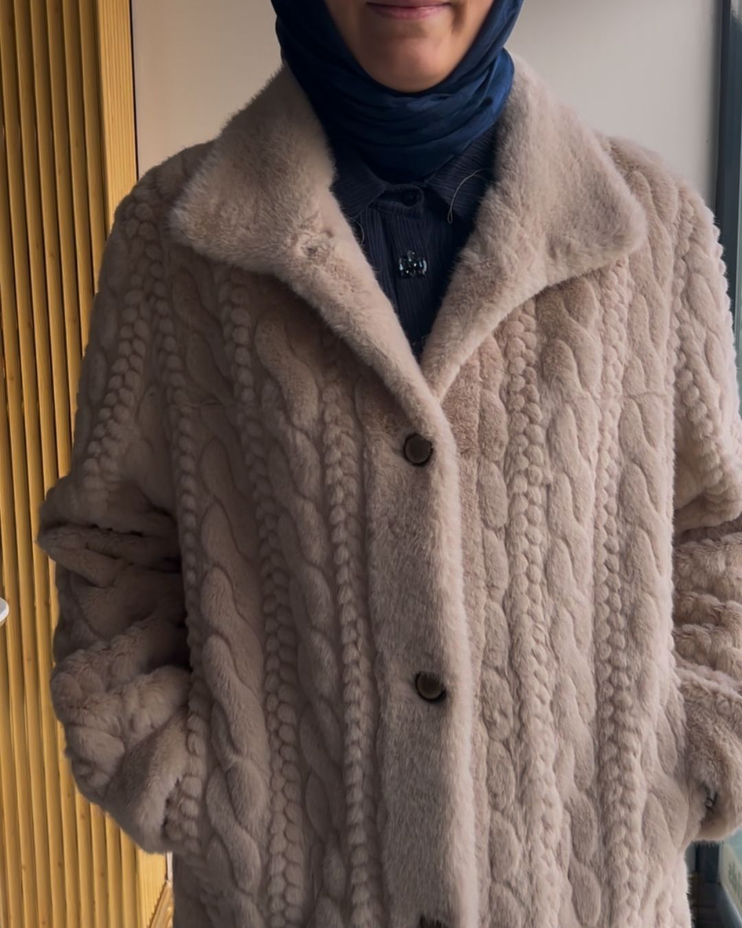 İTHAL- KENDİNDEN DESENLİ KÜRK