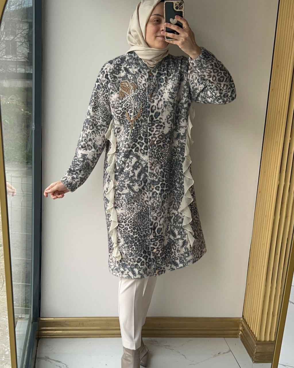 OTTO  DESİGN- LEOPAR TAŞLI KAP