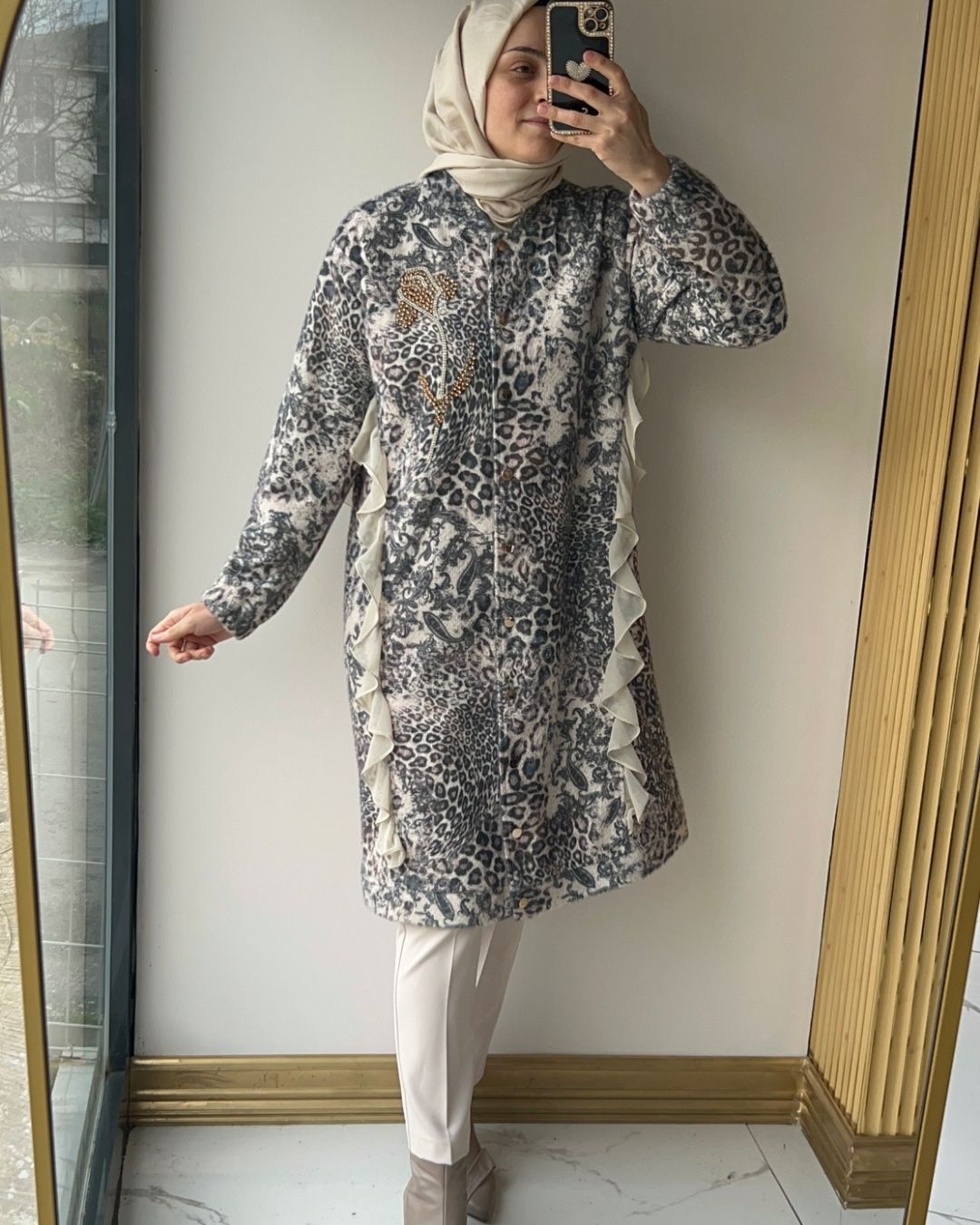 OTTO  DESİGN- LEOPAR TAŞLI KAP