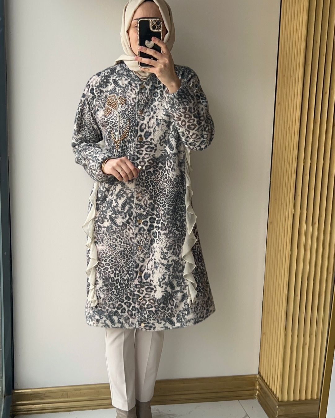 OTTO  DESİGN- LEOPAR TAŞLI KAP