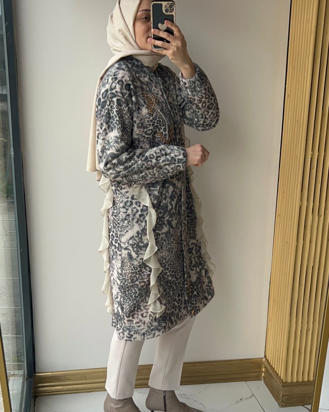 OTTO  DESİGN- LEOPAR TAŞLI KAP