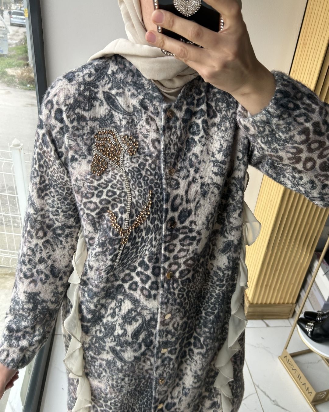 OTTO  DESİGN- LEOPAR TAŞLI KAP