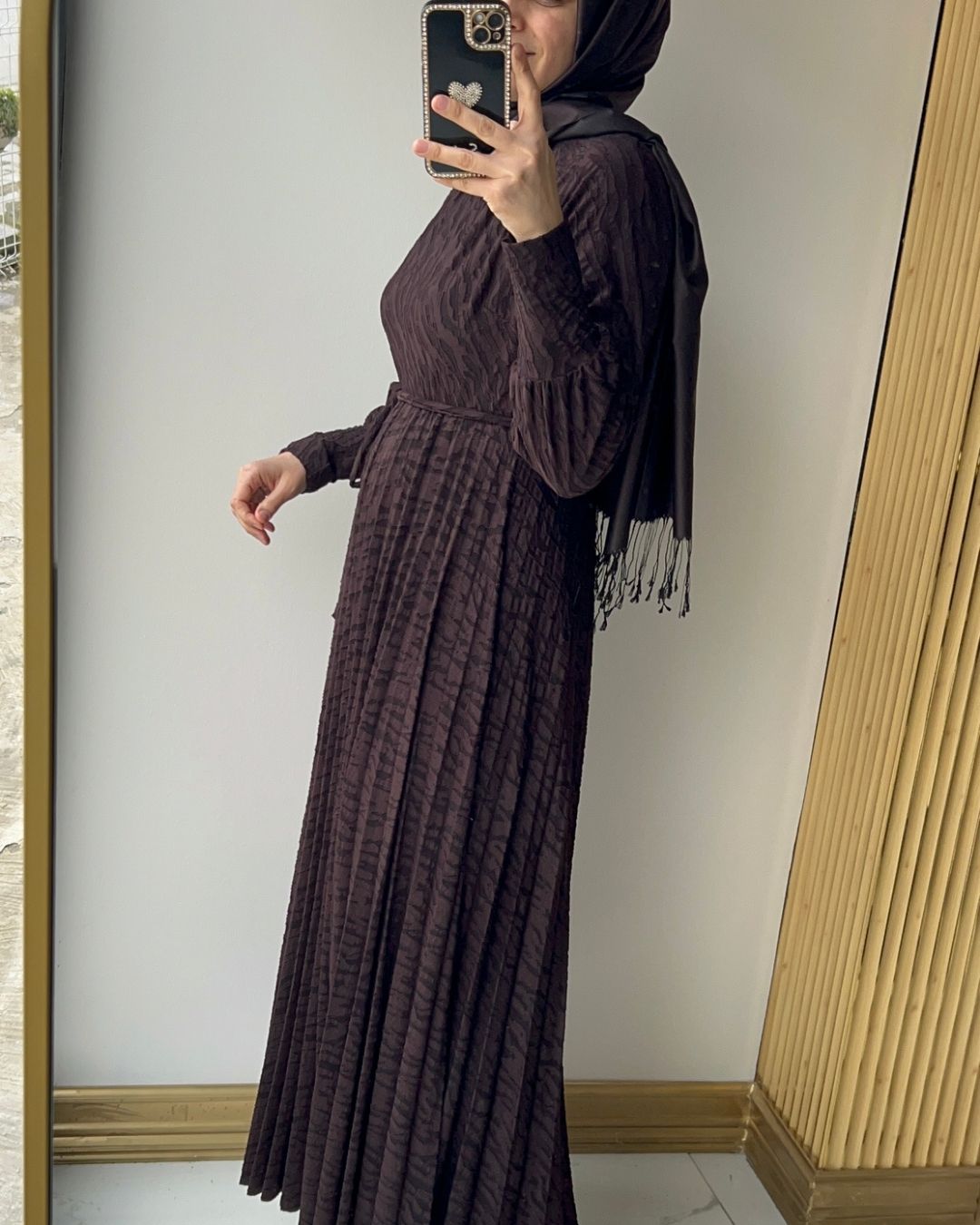 MY312- DESENLİ ESNEK KUMAŞ ELBİSE