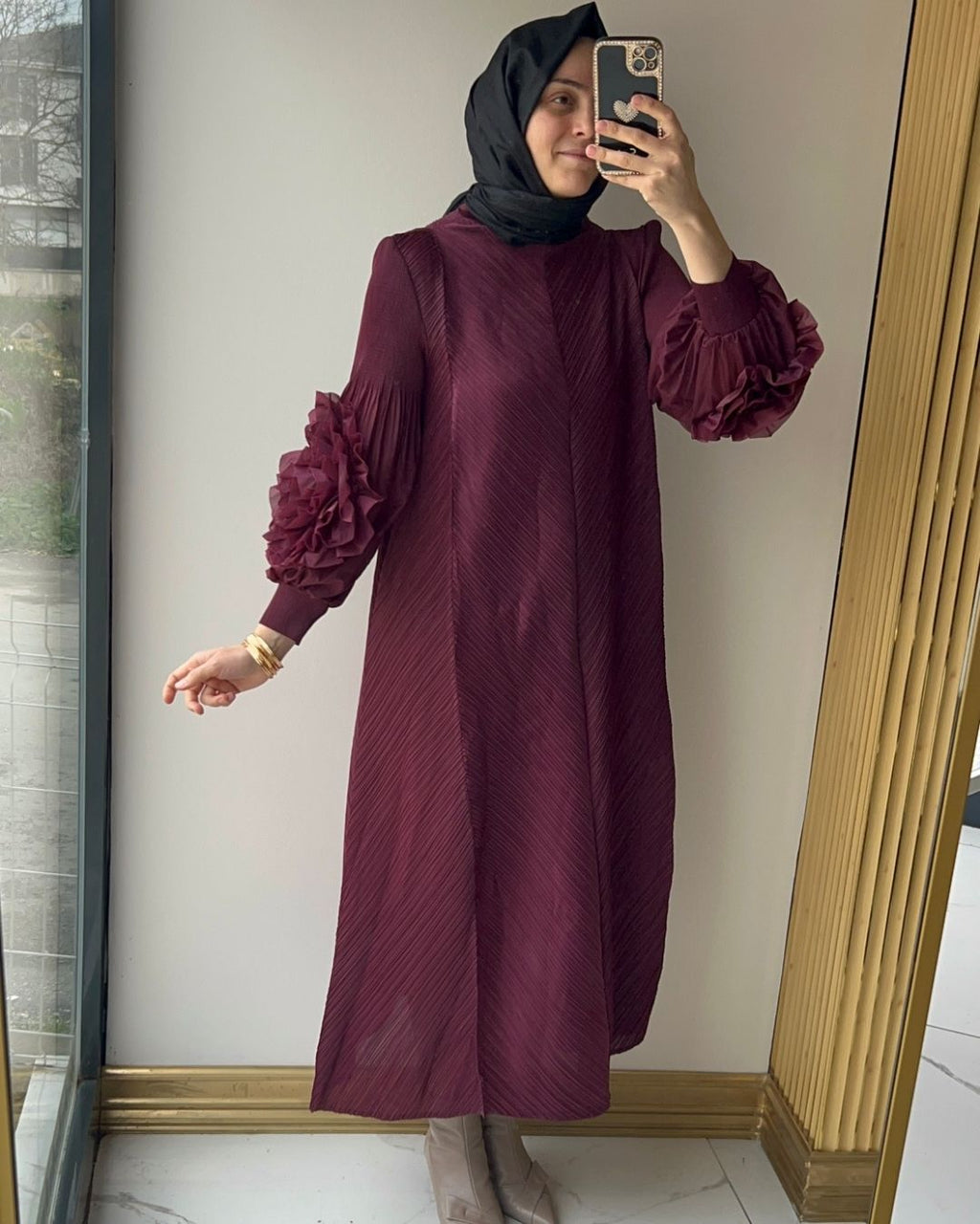 İTHAL- GÜLLÜ ELBİSE