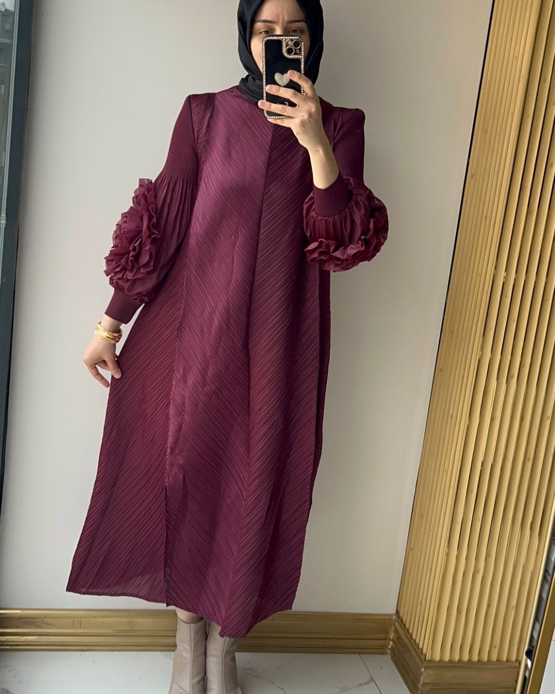 İTHAL- GÜLLÜ ELBİSE