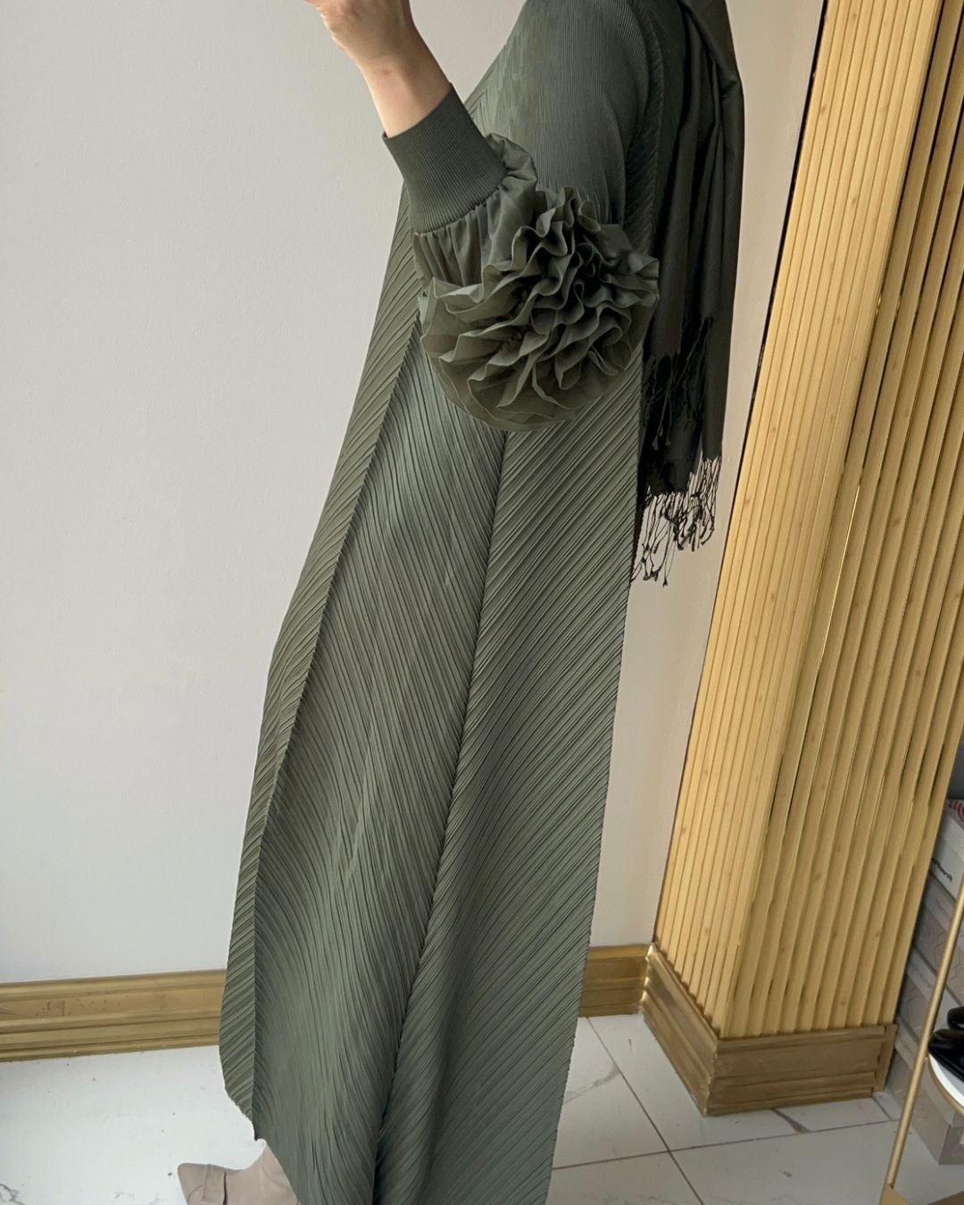 İTHAL- GÜLLÜ ELBİSE