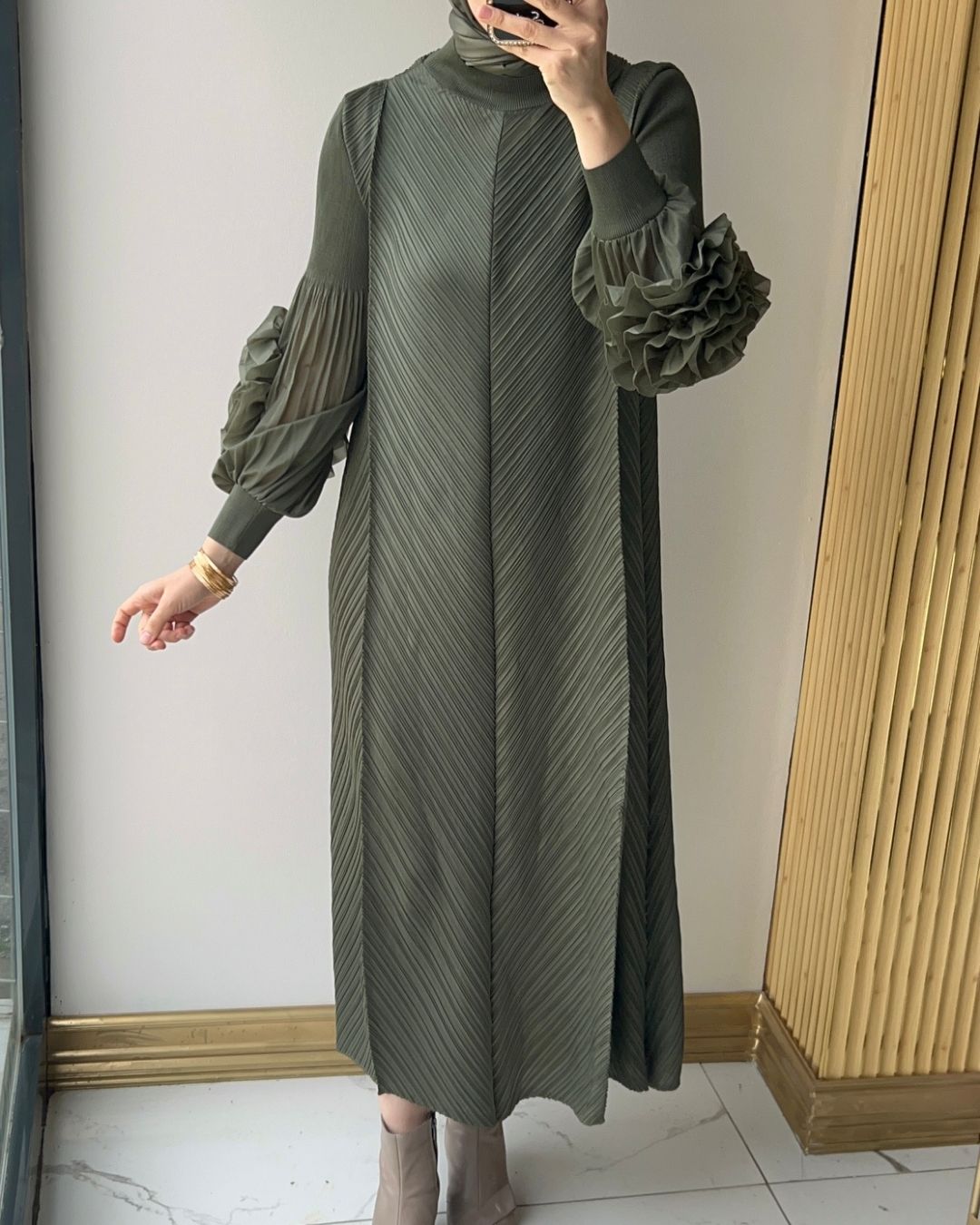 İTHAL- GÜLLÜ ELBİSE