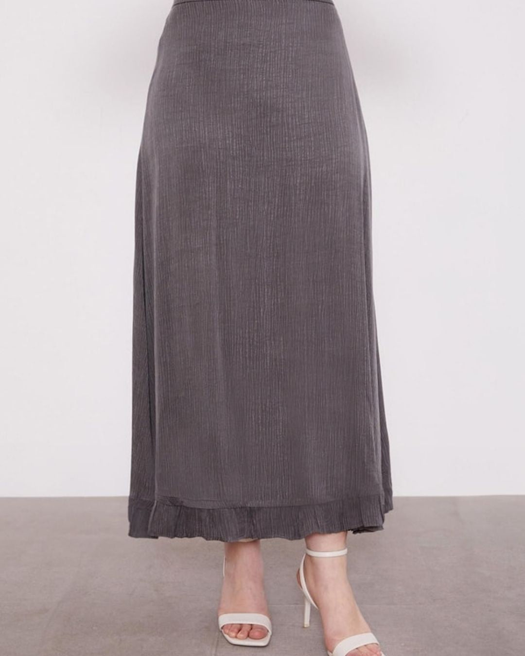 LEVİDOR- İPEK CUPRA FIRFIRLI ETEK TAKIM