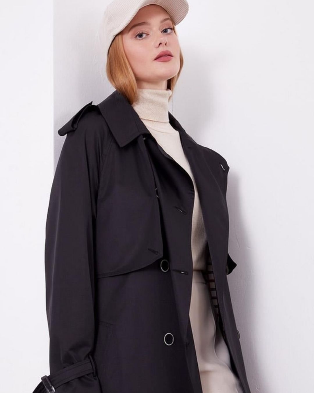 LEVİDOR-DESENLİ ASTARLI TRENÇ