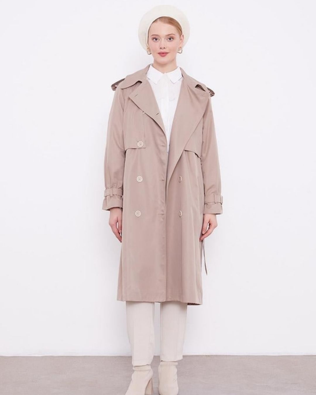 LEVİDOR-DESENLİ ASTARLI TRENÇ